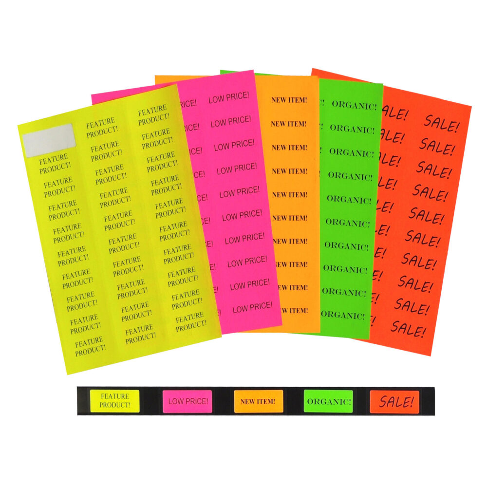 ZipMaster Grow -  Labels and Signage Sticker Labels <br> Assorted Colours <br> 2 5/8″ x 1″