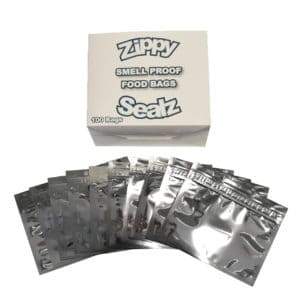 ZipMaster Grow -  Retail Accessories Zippy Sealz Smell Proof Mylar Bags-100 Small Silver Bags