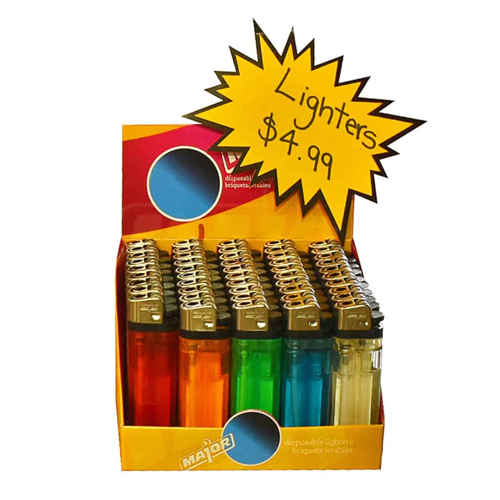 Colour Disposable Lighters with Display Box  Pack lighters B