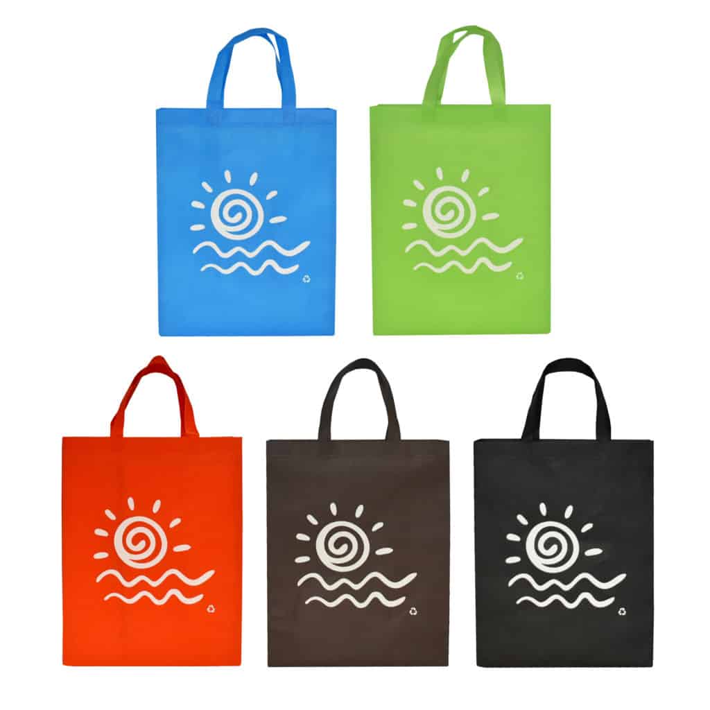 Reusable Shopping Bags -Mixed Colours White Fun Sun designs
