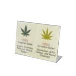 ZipMaster Grow -  Labels and Signage Plexiglass Sign Holders <br> L-Shaped <br> 4″ W x 2″ H