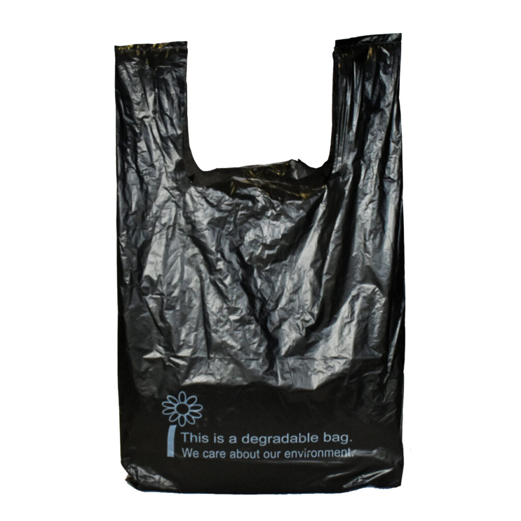 Black biodegradable Bags 12" x 8" 1000/per case
