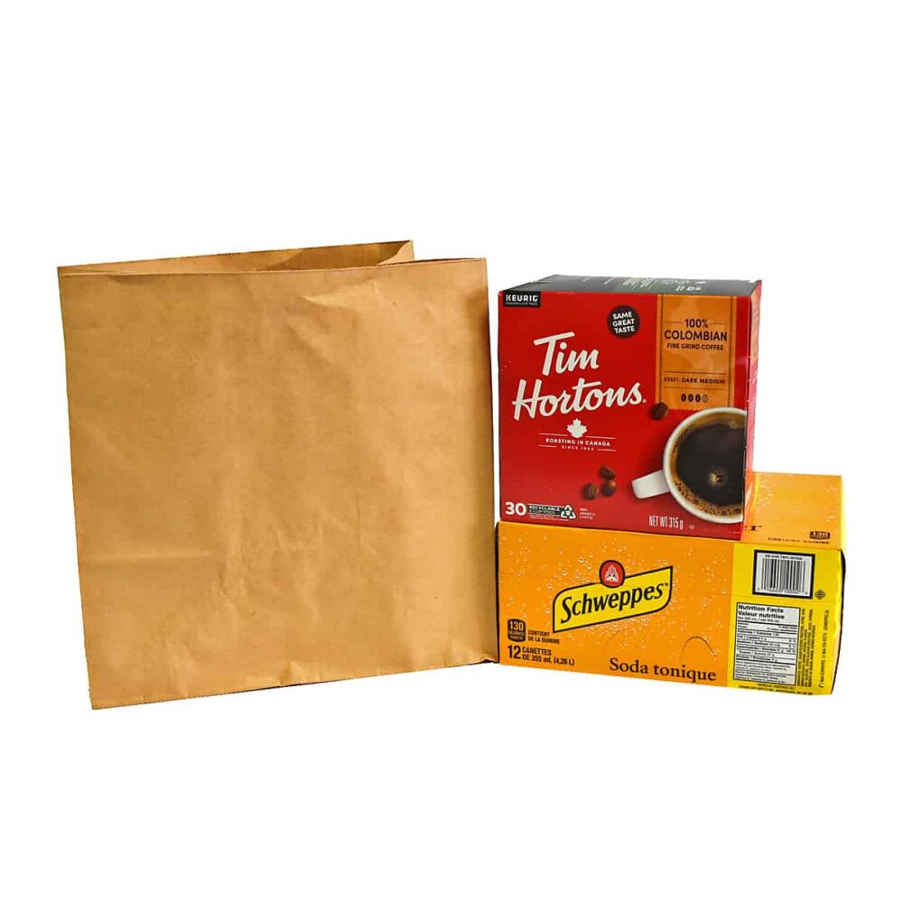 ZipMaster Grow -  Paper Bags & Reusable Carrying Boxes Kraft Paper Bags 12″ x 7″ x 14″