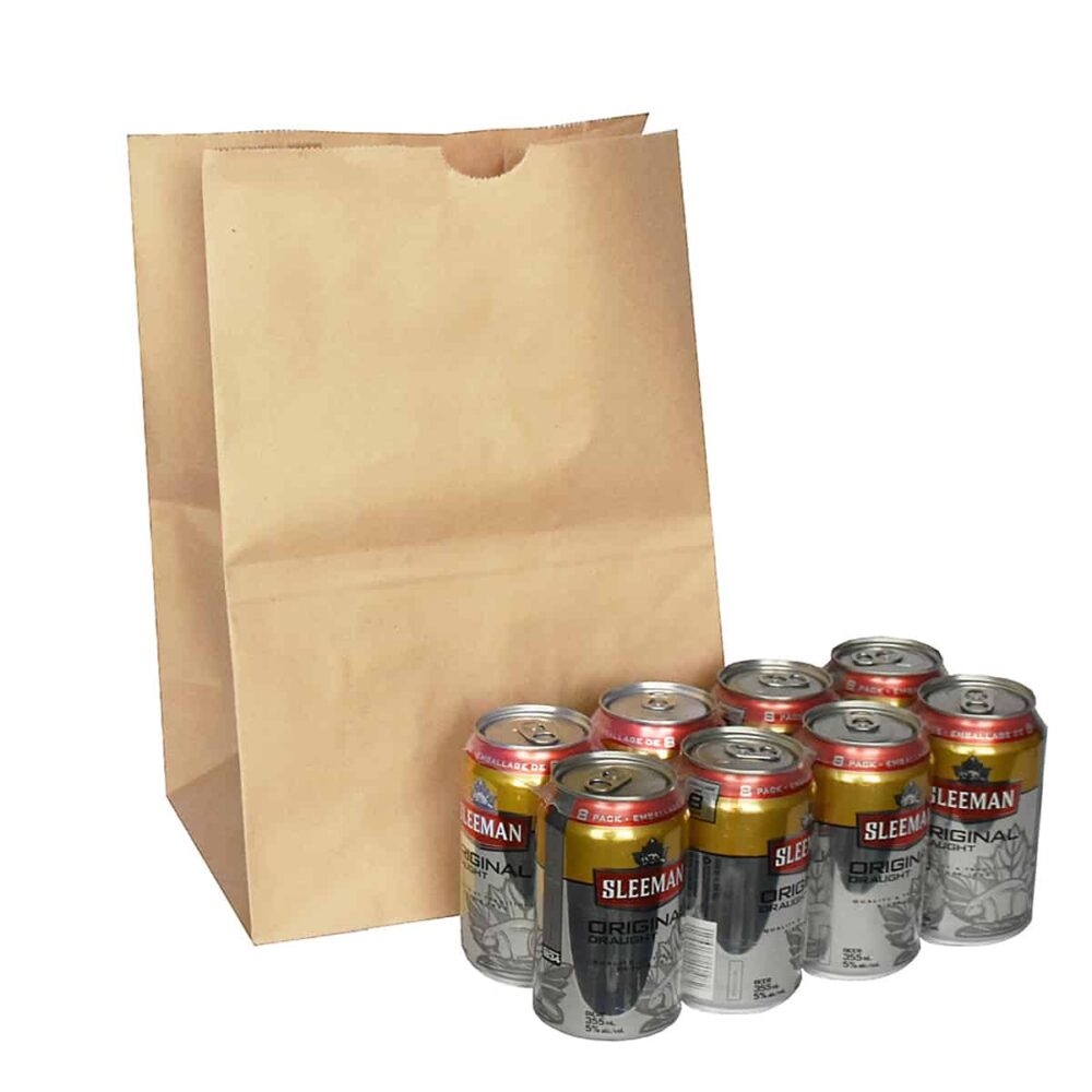 ZipMaster Grow -  Paper Bags & Reusable Carrying Boxes Kraft Paper Bags 9 3/4″ x 6″ x 16″