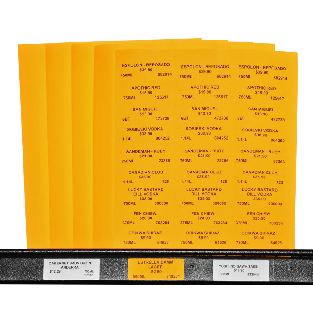 ZipMaster Grow -  Labels and Signage Sticker Labels <br> Light Orange <br> 2 5/8″ x 1″