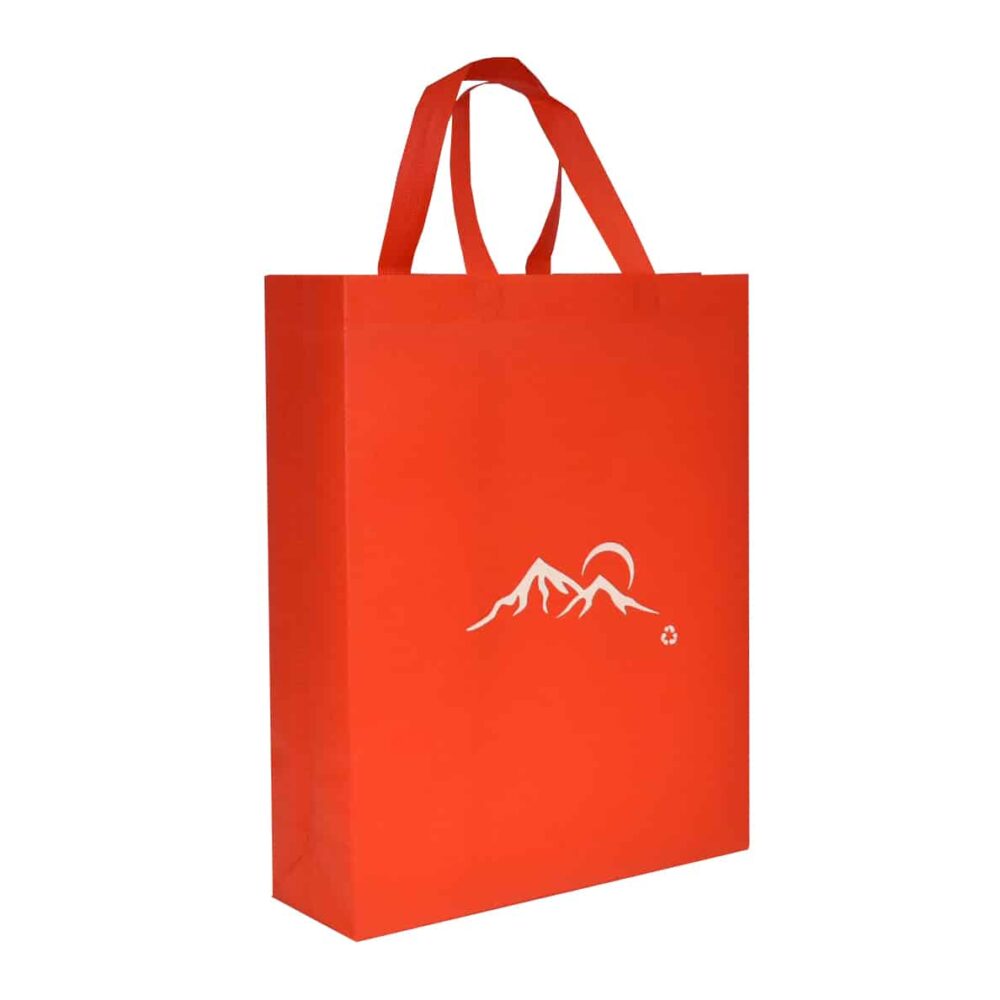 ZipMaster Grow -  Retail Bags Reusable Shopping Bags – Red with White Mountain Design