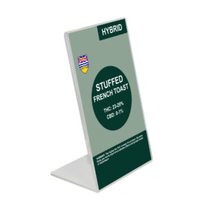 ZipMaster Grow -  Retail Signage 3″ W x 5″ H L-Shaped Plexiglass Sign Holders