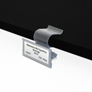 ZipMaster Grow -  Shelf Clips 3″ W x 1.25″ H Adjustable Swivel Label Clips