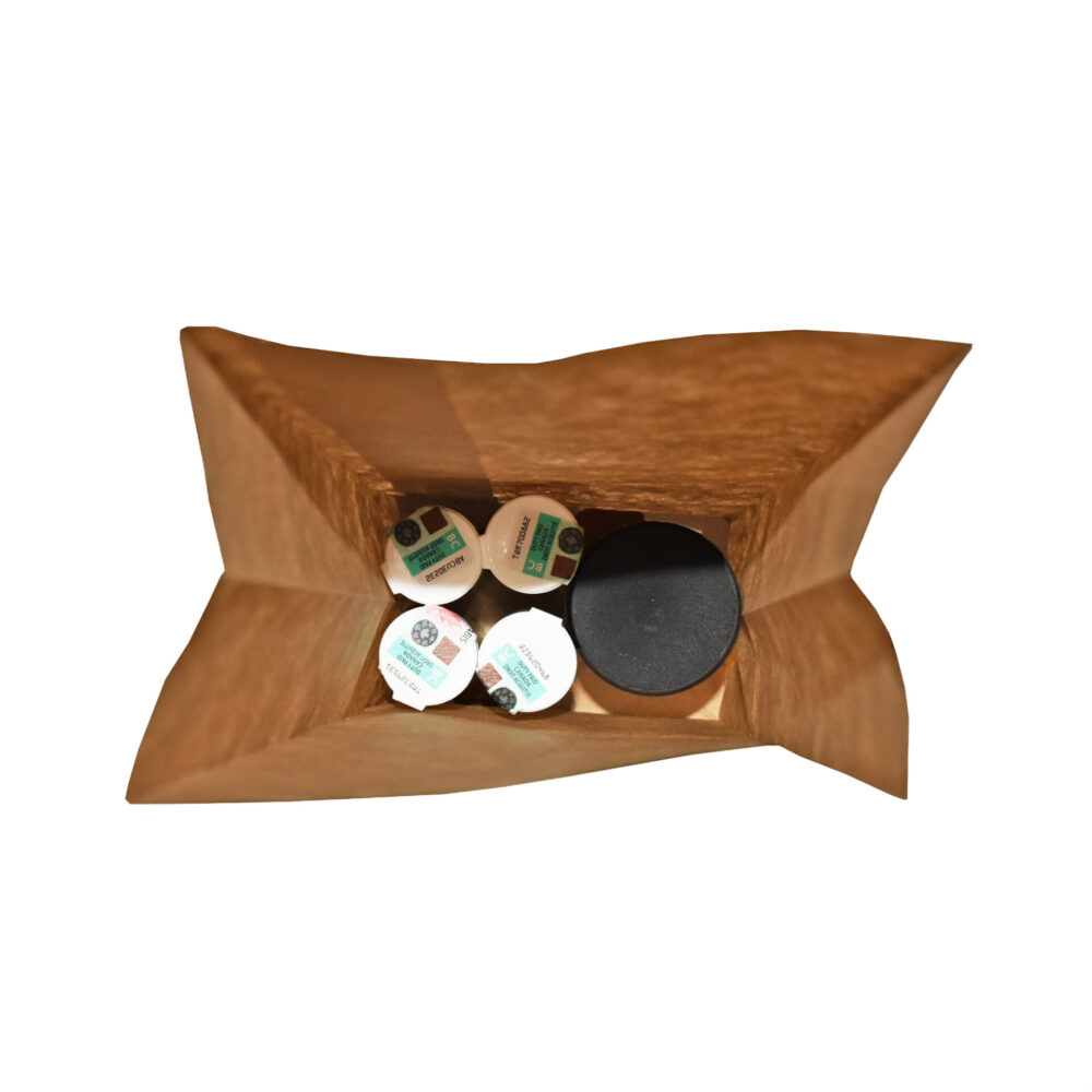 ZipMaster Grow -  Paper Bags & Reusable Carrying Boxes Kraft Paper Bags #5 5.25″ x 3.25″ x 11″ Flat Bottom